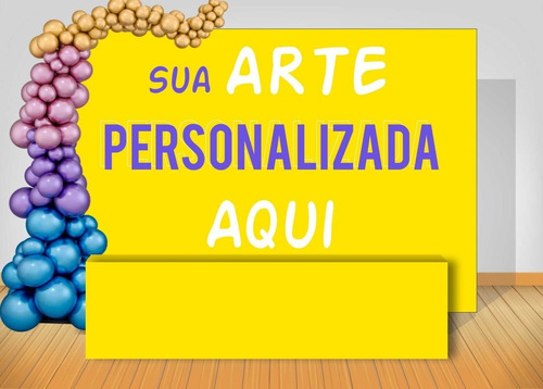 Painel Banner Com Sua Imagem Arte Impressão Ou Fotos 1,5x1 Cor Colorido Personagem seu tema