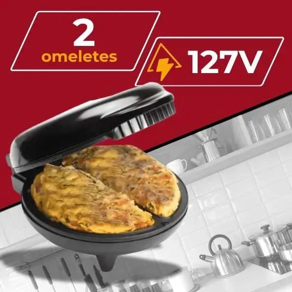 Omeleteira  Antiaderente Elétrica Dupla 800w Mr. Cheff 110v