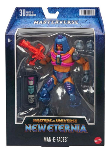 Man-e-faces Masters Of The Universe New Eternia 6` He-man