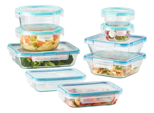 Snapware Pure Pyrex Glass, Juego Recipientes Vidrio, 18pz