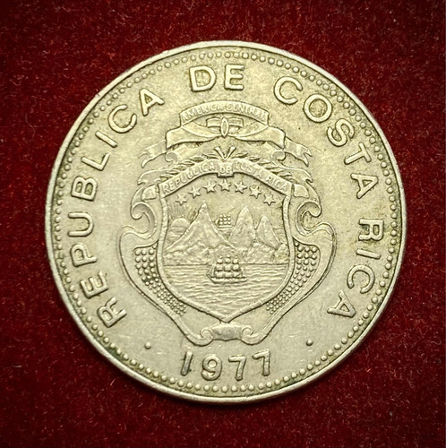 Moneda 1 Colon Costa Rica 1977 Km 186.4