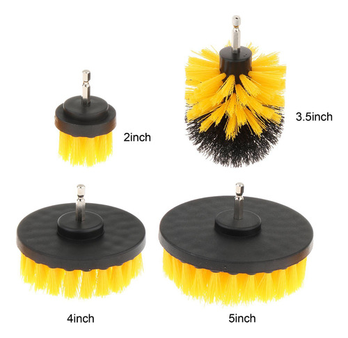 Kit De Cepillo De Taladro Resistente Para Amarillo