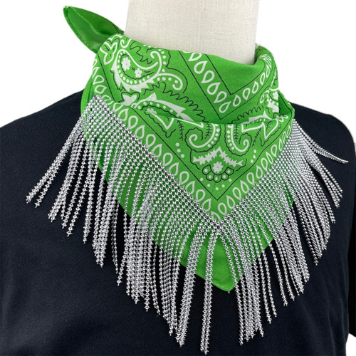 Bandana Con Flecos Y Diamantes De Imitación Brillantes Para