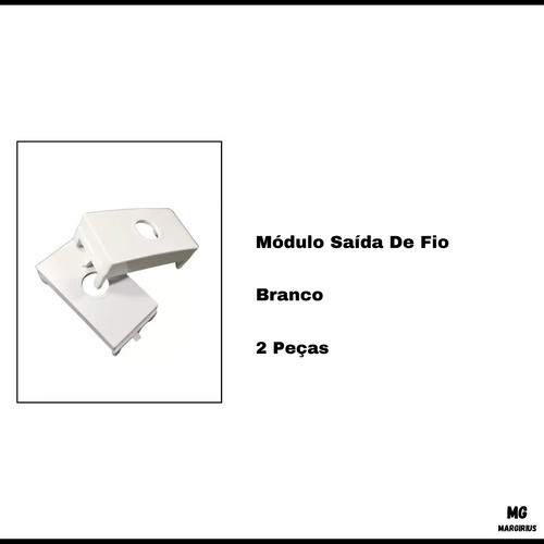 2 Módulos Saída De Fio Margirius Sleek - 16042
