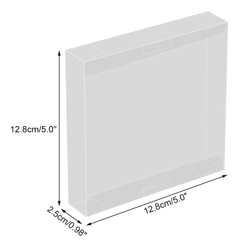 Capa Para Game Boy, Protetor De Cartucho Transparente De 10
