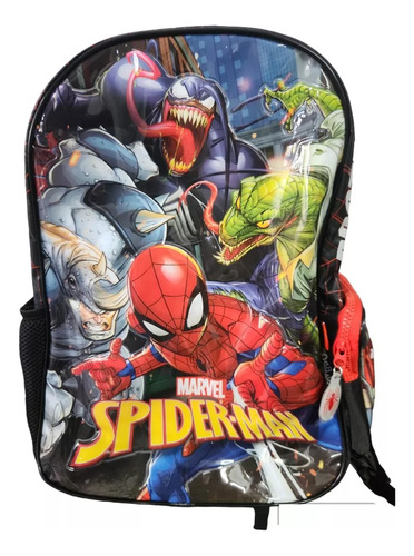 Mochila Spiderman Marvel Con Carro 16 Pulgadas Wabro 