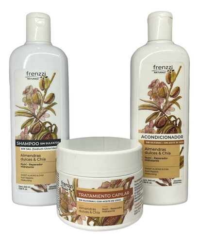 Kit Shampoo + Acondicionador + Tratamiento Capilar -frenzzi 