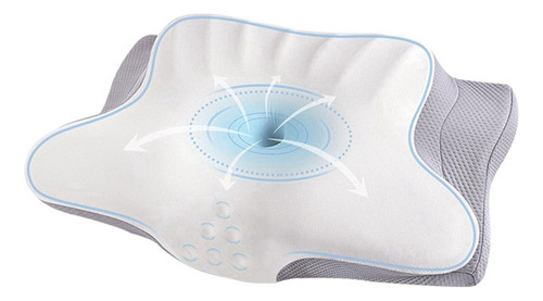 Almohada Cervical Para Cuello, Espuma Viscoelástica Ergonómi