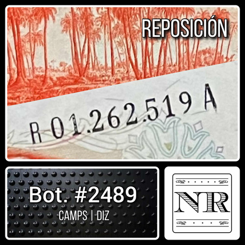 Reposición - Argentina - 10000 $ Ley - Año 77/79 - Bot #2489