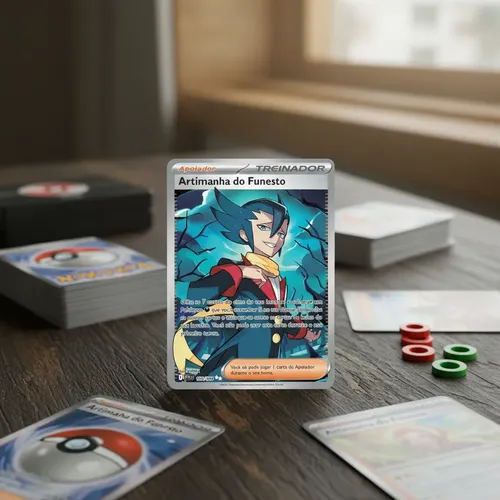 Carta Pokémon Artimanha Do Funesto (120/094) Original Copag