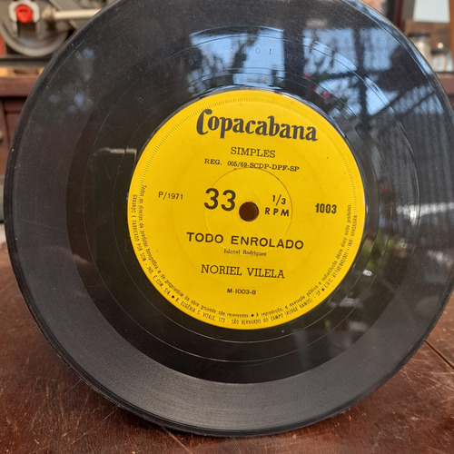 Imagem 4 de 4 de Compacto Noriel Vilela 1971 16 Toneladas Todo Enrolado