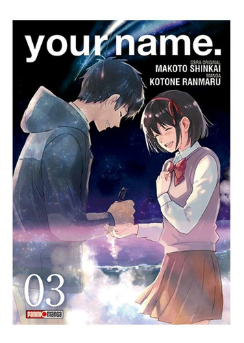Manga Panini Your Name Volumen 3 Makoto  Shinkai