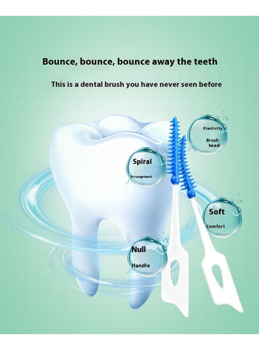 200* Nuevo Cepillo De Limpieza Interdental De Ortodoncia