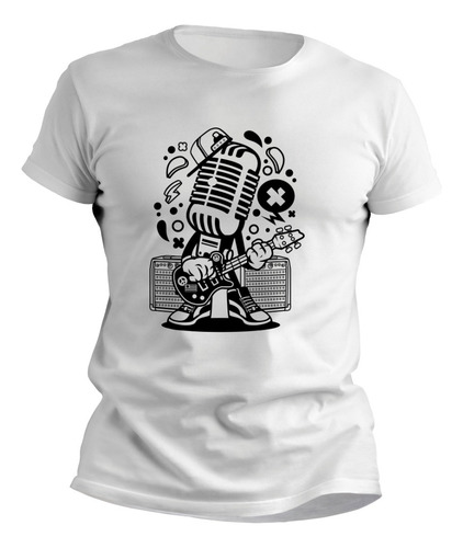 Remeras Microfono Adulto Estampado Personalizado 0430
