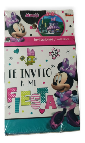 Tarjeta De Invitación Fiesta Minnie Mouse Disney Infantil 
