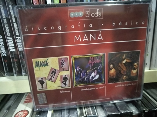 Maná Discografia Basica 3 Cds Descontinuado Sin Abrir (Usado)