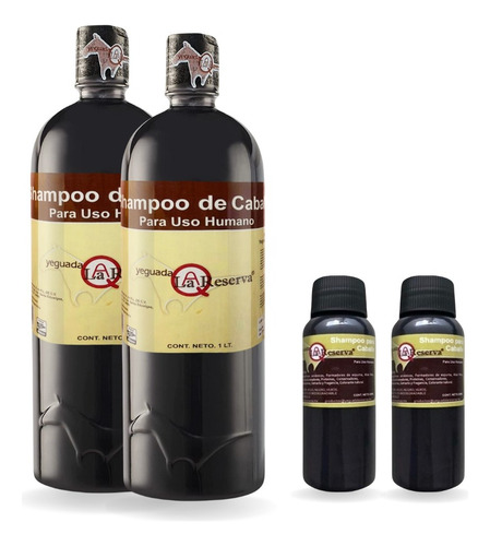 2 Shampoo Del Caballo Para Uso Humano Yeguada Reserva+2 Mini