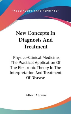 Libro New Concepts In Diagnosis And Treatment: Physico-cl...