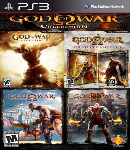 God Of War Coleção Ps3 Codigo Psn Combos Jogos Ps3 - Escorrega o Preço