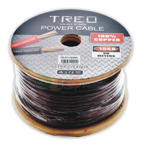 Cable cable de 1 Cable macho a 1 Cable macho Treo TR-PC1050BK (negro) negro de 50m