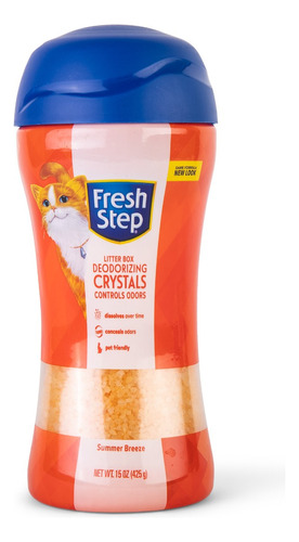 Cristales Fresh Step Brisa Tropical Para Arena Para Gatos x 425g de peso neto