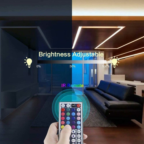 Loo Lámpara De Tira De Luz Led Rgb 20m Con Control Remoto Ir