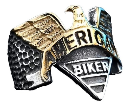 Anillo American Biker Aguila Hombre Moda Masculina 2021