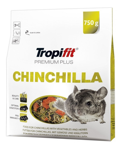 Tropifit Alimento Premium C/verduras Y Heno Para Chinchilla