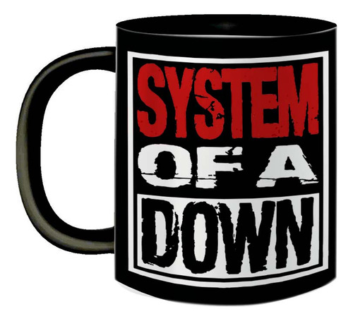 Caneca Preta Soad System Of A Down Rock Metal Classic