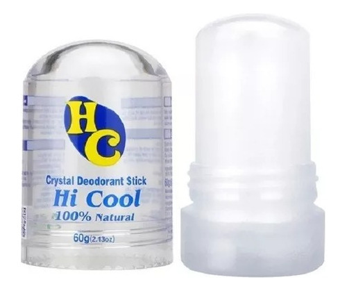 Desodorante Natural Pedra Sal Cristal 60g Unisex Hi Cool