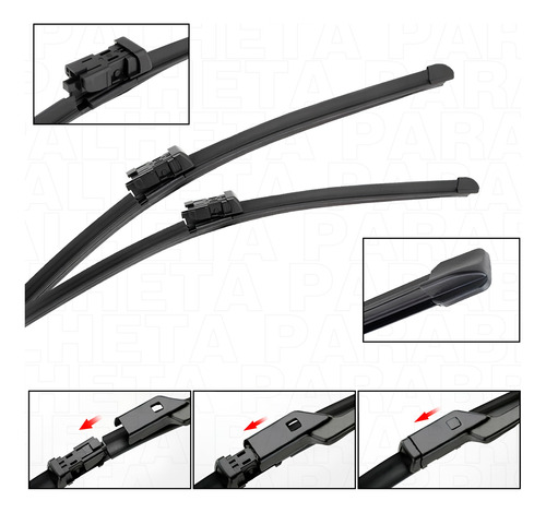 Kit Limpador De Parabrisa Silicone Chuva Hrv 2019 A 2021
