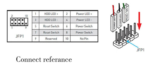 Interruptor Móvel De Mesa Com Cabos Pc Placa-mãe Botão A