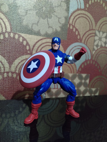 Figura Marvel Legends Ultimate Capitán América Loose Sin Baf