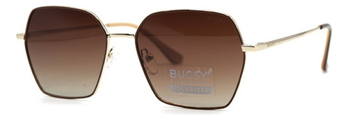 Lente De Sol Bugsy - 5105 Varilla Dorado Y Marron C1 Diseño Dorado Y Marrón C1