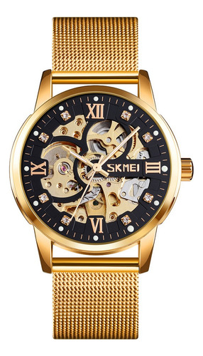 Skmei - Reloj 9199gdbk Mecanico Para Hombre