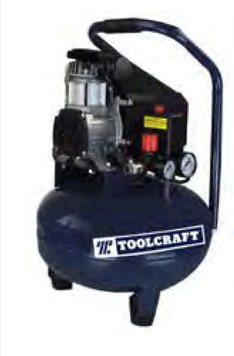 Compresor Portatil 25lt 1.5hp Libre De Aceite Toolcraft