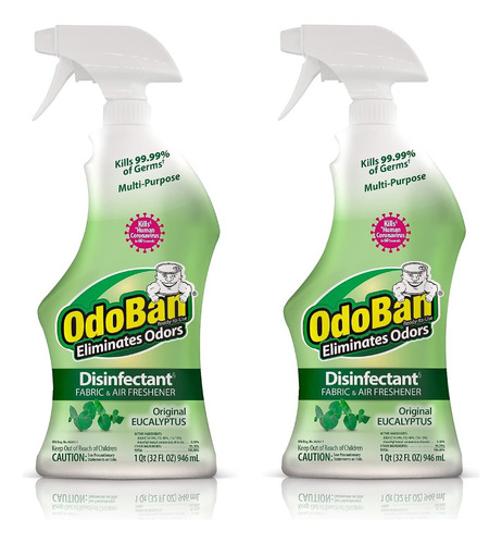 2 Pack Limpiador Odoban Odo Ban Elimina Olores Y Desinfecta 
