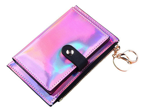 .. Mini Cartera Compacta Para Mujer Con Bloqueo Rfid,