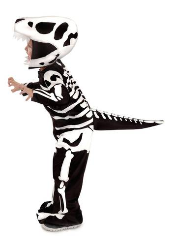 Disfraz Fosil T-rex Talla Small(4-6)- Para Niño- Halloween 