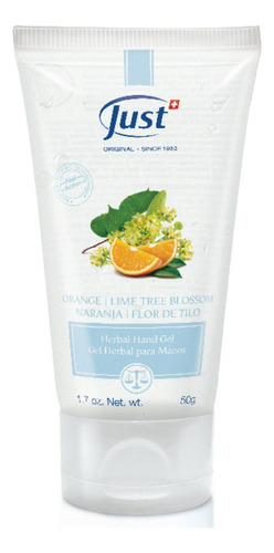 Alcohol gel Swiss Just Antibacterial en pote fragancia a naranja 50 g