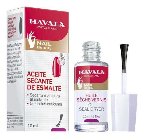 Mavala Uñas Aceite Secante De Esmalte 10ml Color Incolora