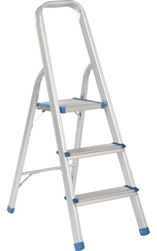 Escalera Plegable T/tab Aluminio 3 Peldaños Surtek Etta3