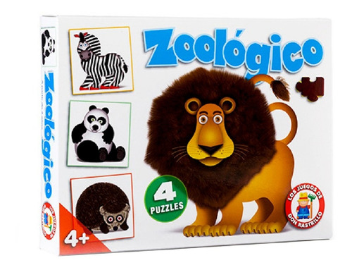 Imagen 1 de 10 de Juego Zoológico Rompecabezas Ruibal Playking
