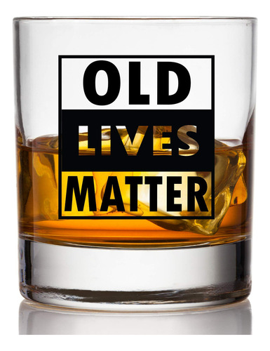 Old Lives Matter - Vaso Escocs Para Whisky, 11 Onzas, Divert