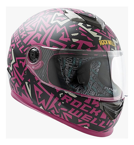 Casco De Moto Integral Rockwell Zombie Plain Premium Antares