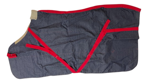 Mantas Capa Para Caballos De Jean Y Yute Sin Pescuecera 1,30 Jean