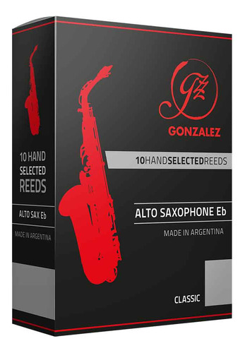 Cañas Para Saxo Alto Gonzalez Eb Classic Caja X 10 Prm