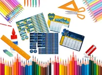 Comprar Etiquetas Escolares Imprimibles Editable Boca Junior