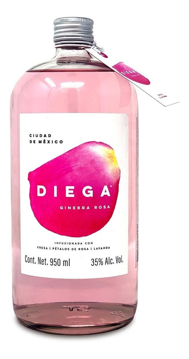 Ginebra Diega Rosa 950ml