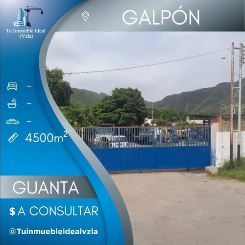 Imagen 1 de 5 de Vende Galpon De 4500 M², Alumbrado, Cerca Del Puerto De Guanta Y Refinería. Guanta